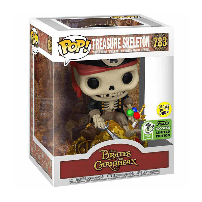 Figurine Pop Treasure Skeleton Glow in the Dark (Pirates des Caraïbes) #783