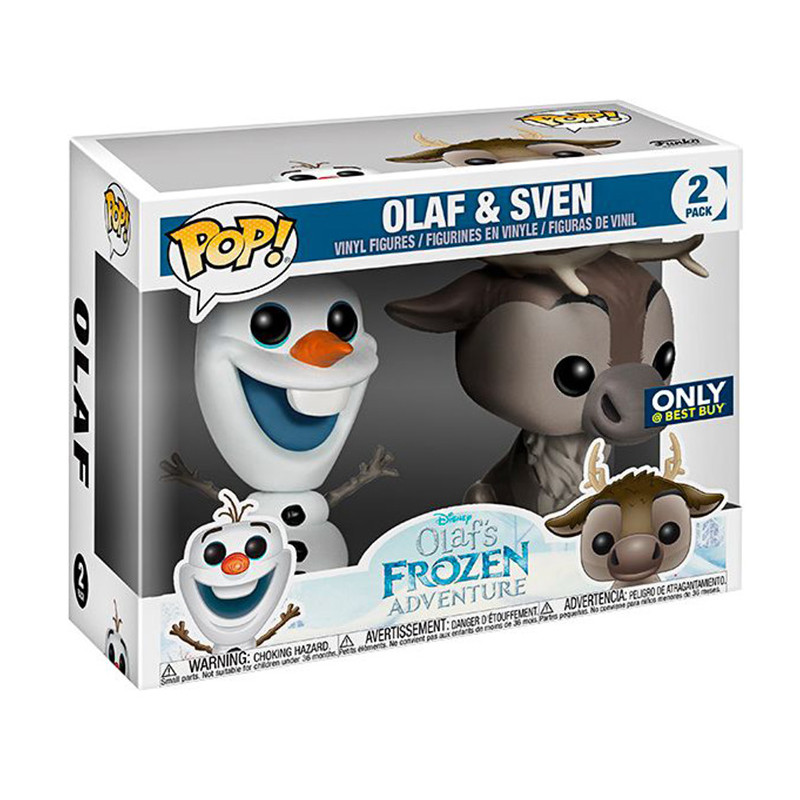 Figurine Pop Olaf & Sven (Olaf's Frozen Adventure) - Funko