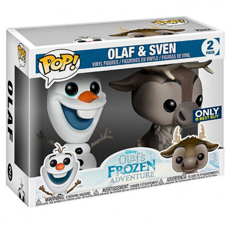 Figurine Pop Olaf & Sven (Olaf's Frozen Adventure) - Funko