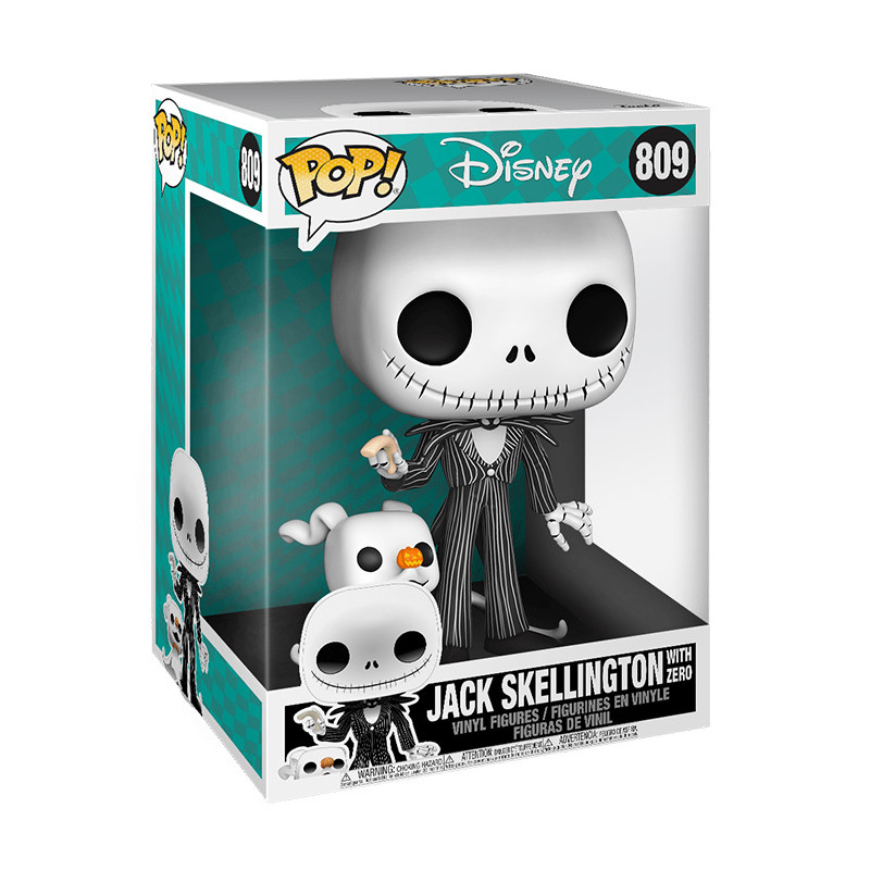 Figurine Pop Jack Skellington avec Zero - L'Étrange Noël de Monsieur Jack