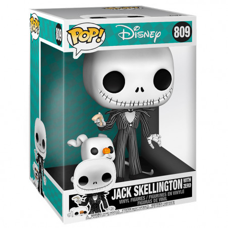 Figurine Pop Jack Skellington avec Zero - L'Étrange Noël de Monsieur Jack