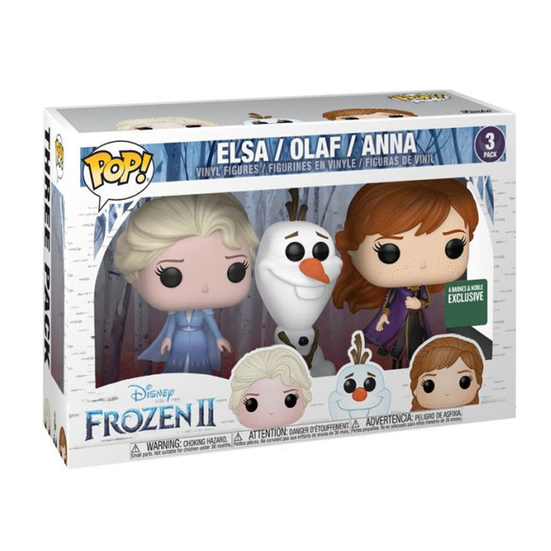 Pack 3 Figurines Pop Elsa, Olaf et Anna (La Reine des Neiges 2)