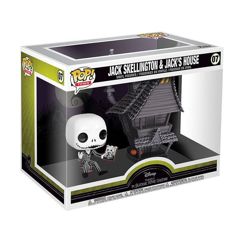 Pop Figurine Jack Skellington et sa maison (L'Étrange Noël de Monsieur Jack)