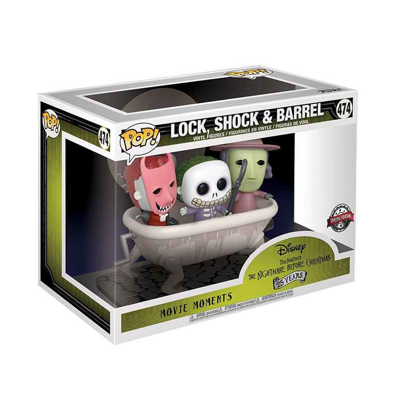 Figurine Pop Movie Moments Lock, Shock & Barrel - L'Etrange Noël de Monsieur Jack