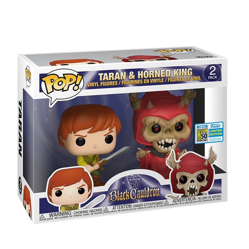 Figurines Pop Taran & Horned King (Le Chaudron Magique) - Exclusivité SDCC 2019