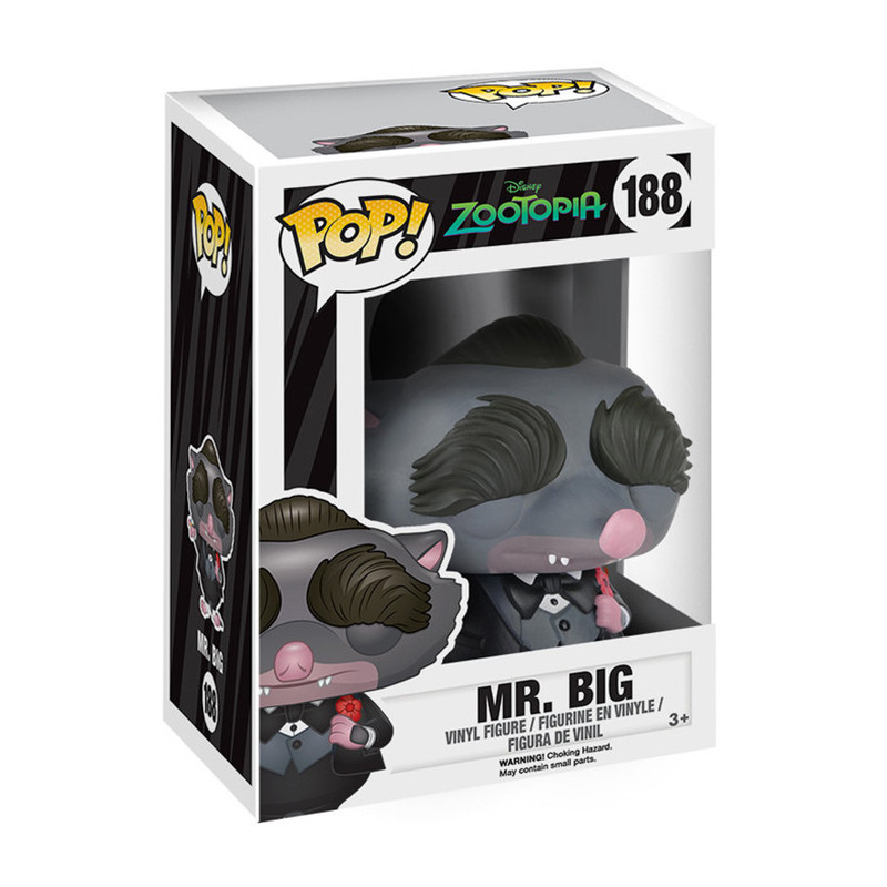 Figurine Pop Mr Big (Zootopie) #188 - Collectionnez ce personnage emblématique !