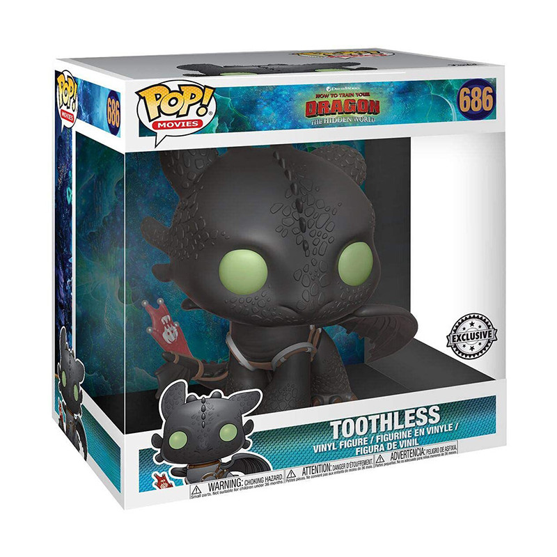 Figurine Pop Toothless Supersized (Dragons 3) - 25cm