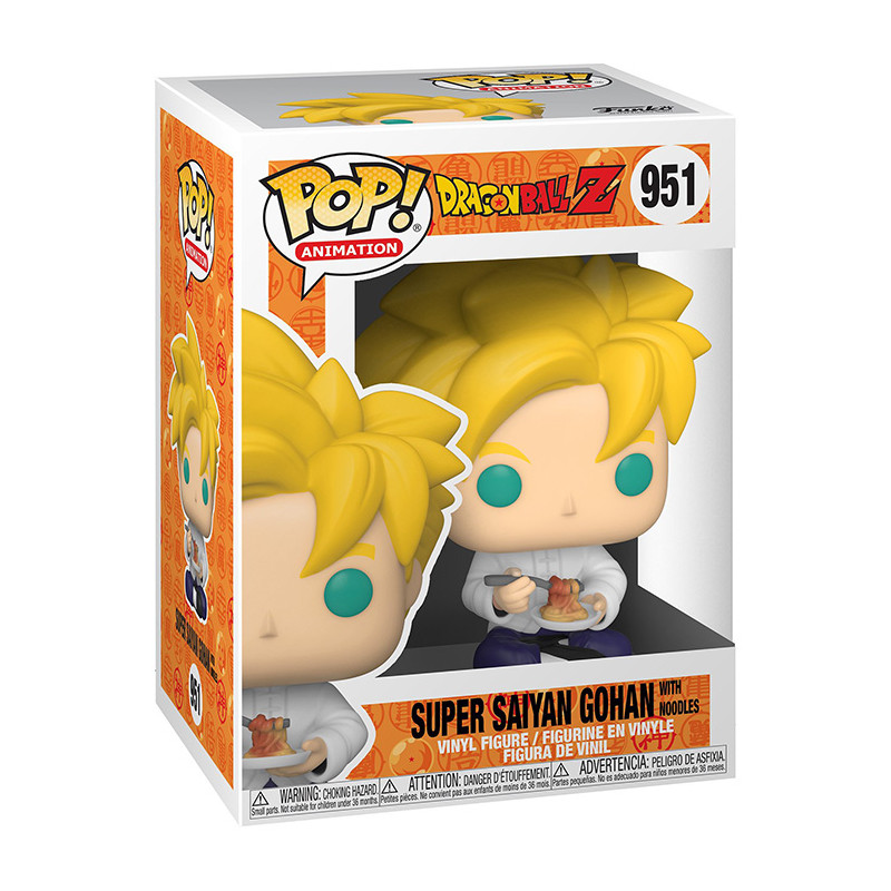 Figurine Pop Gohan Super Saiyan mangeant des nouilles (Dragon Ball Z) #951