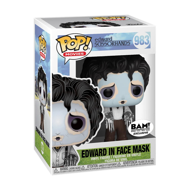 Figurine Pop Edward aux Mains d'Argent avec Masque