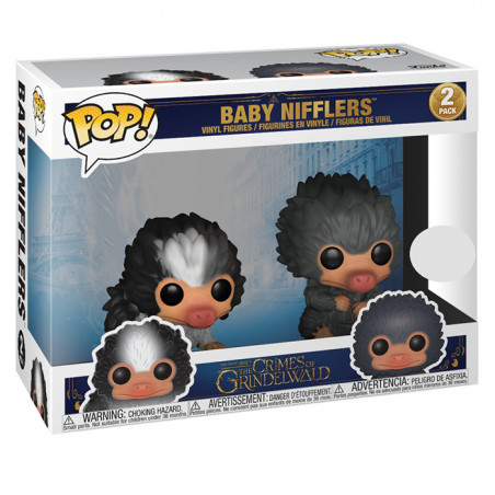 Figurines Pop! Baby Nifflers (noir et gris) - Crimes de Grindelwald