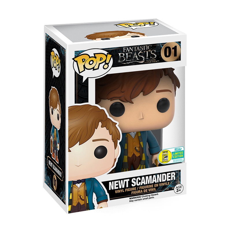 Figurine Pop Newt Scamander avec valise (Fantastic Beasts) #01