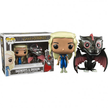 Figurines Pop Daenerys et Drogon (Game of Thrones) - Figurinepop.com