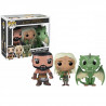 Pack Figurines Pop Khal Drogo, Daenerys et Rhaegal (Game of Thrones)