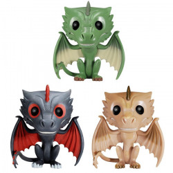 Pack 3 Figurines Pop! Dragons de Daenerys (Game of Thrones)