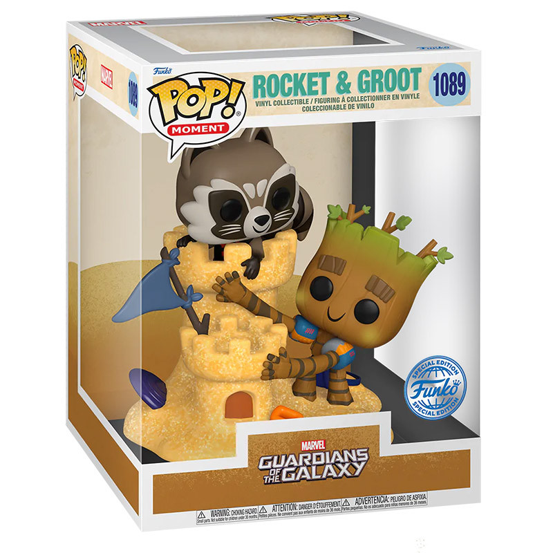 Figurine Pop Rocket & Groot Beach Day - Guardians of the Galaxy