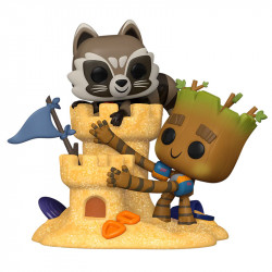 Figurine Pop Rocket & Groot Beach Day - Guardians of the Galaxy