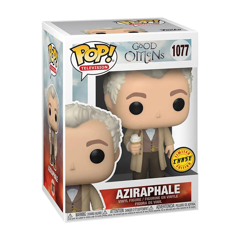 Figurine Pop Aziraphale Chase (Good Omens) #1077 - Edition Limitée