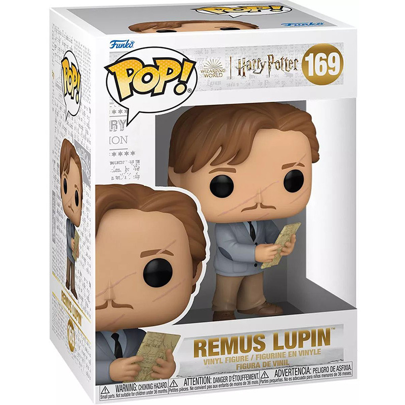 Figurine Pop Remus Lupin avec la carte du Maraudeur