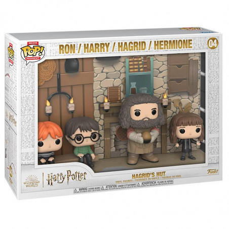 Figurine Pop Deluxe Harry, Ron & Hermione chez Hagrid