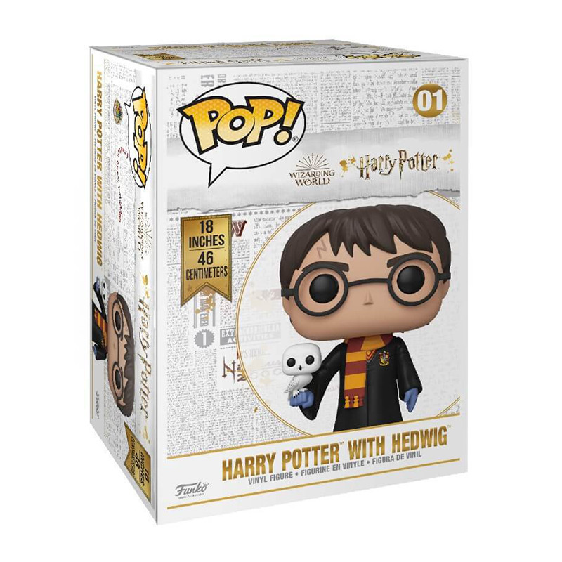 Figurine Pop! Harry Potter et Hedwig Super Sized - 50cm