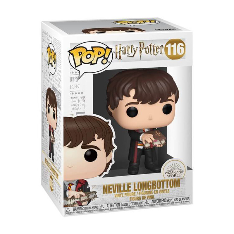 Figurine Pop Neville Longbottom avec Livre Monstrueux - Harry Potter