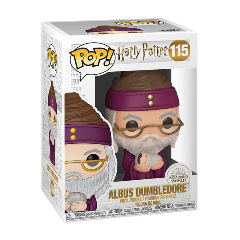 Figurine Pop Albus Dumbledore avec bébé Harry Potter