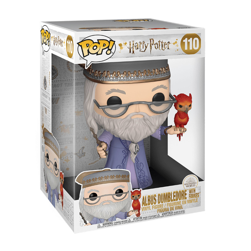 Figurine Pop Dumbledore Supersized avec Fawkes (Harry Potter)