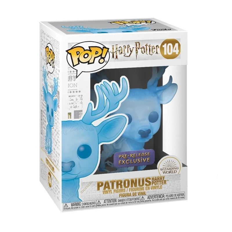 Figurine Pop Patronus Harry Potter - Cerf Bleu Translucide