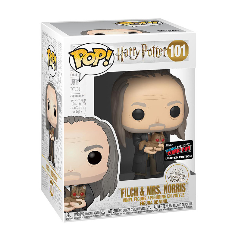 Figurine Pop Filch et Mrs Norris (Harry Potter) #101