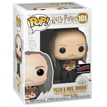 Figurine Pop Filch et Mrs Norris (Harry Potter) #101