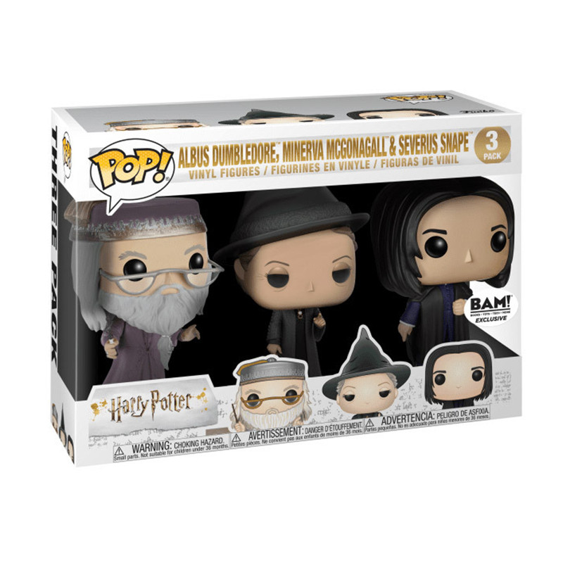 Pack 3 Figurines Pop! Dumbledore, McGonagall et Snape (Harry Potter)