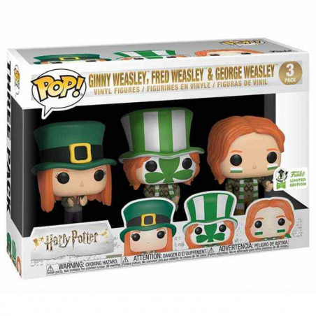 Pack 3 Figurines Pop Ginny, Fred & George Weasley (Harry Potter)