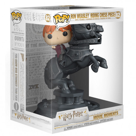 Figurine Pop Ron Weasley jouant aux échecs - Movie Moments #82