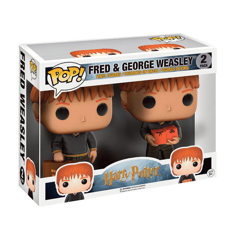 Figurines Pop Fred & George Weasley (Harry Potter) - Pack Officiel