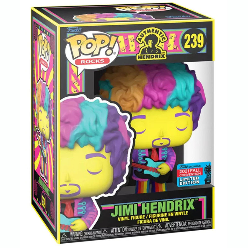 Figurine Pop Jimi Hendrix Black Light #239