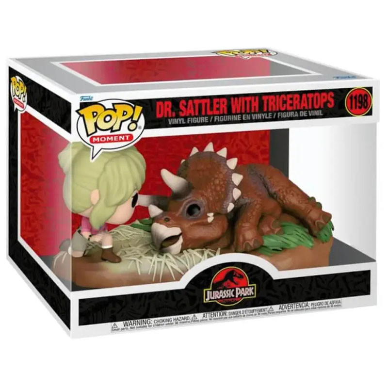 Figurine Pop Dr. Sattler avec Triceratops (Jurassic Park) #1198