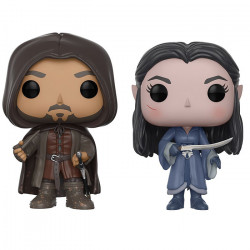 Figurines Pop Aragorn & Arwen (Le Seigneur des Anneaux) - Pack SDCC 2017