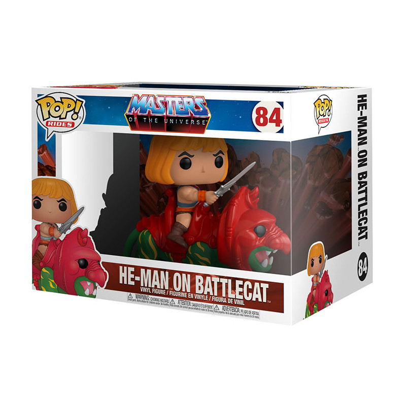 Figurine Pop He-Man sur Battle Cat - Les Maîtres de l'Univers