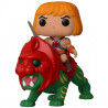 Figurine Pop He-Man sur Battle Cat - Les Maîtres de l'Univers