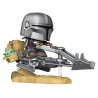 Figurine Pop! The Mandalorian & Grogu sur Speeder - Edition Deluxe