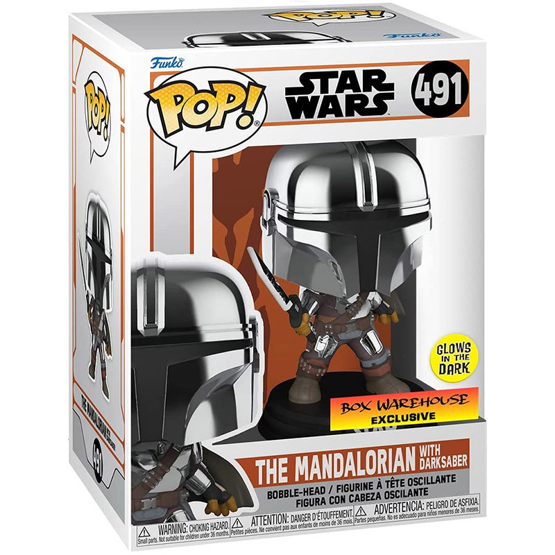 Figurine Pop The Mandalorian with Darksaber #491