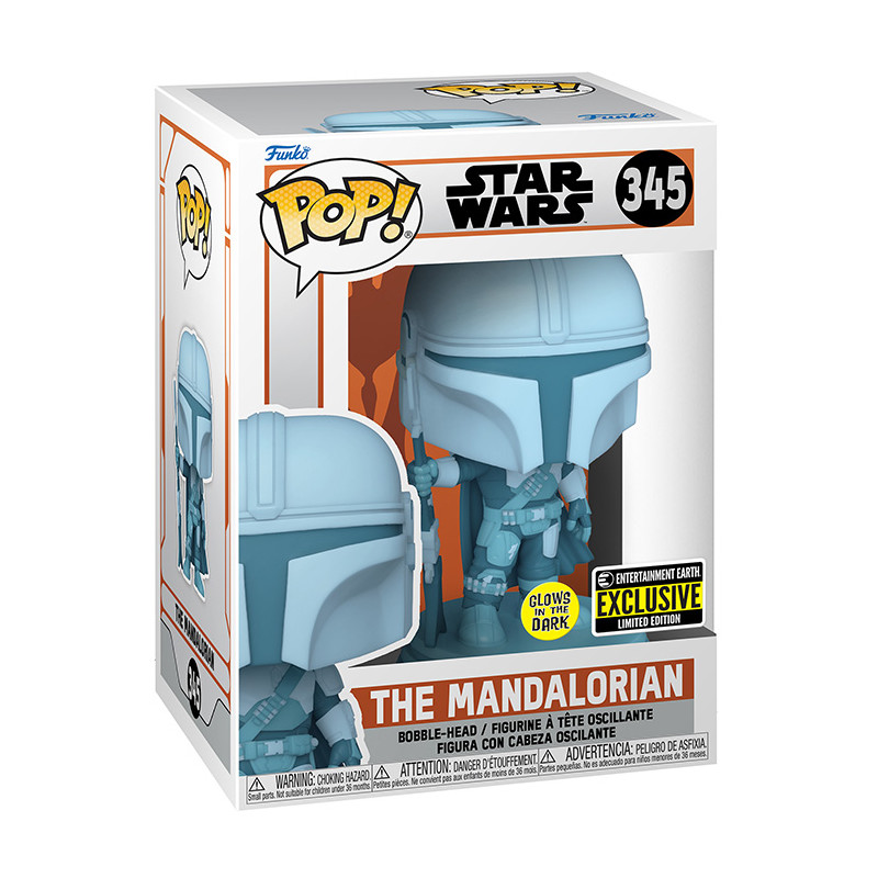 Figurine Pop The Mandalorian Glow in the Dark - Édition Limitée