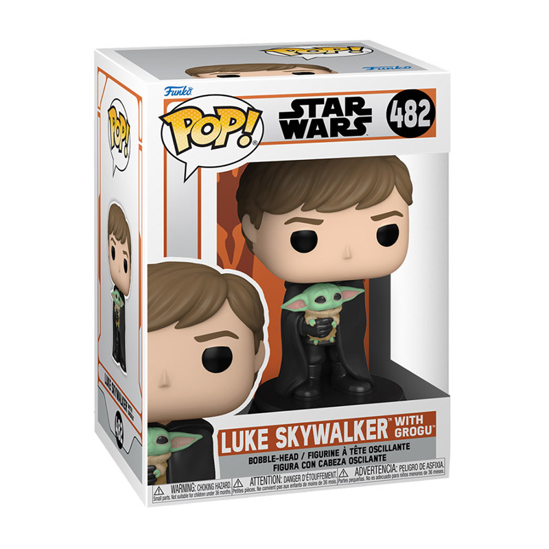 Figurine Pop Luke Skywalker avec Grogu (Star Wars The Mandalorian) #482