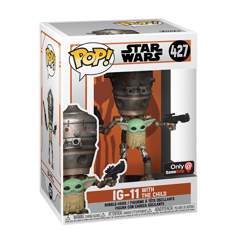 Figurine Pop IG-11 with The Child (Star Wars The Mandalorian)