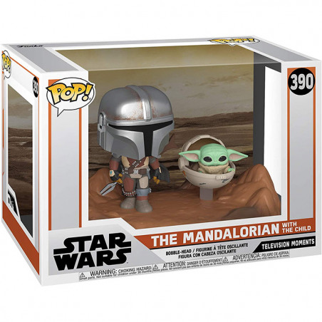 Pop Mandalorian with The Child Figurine #390 - Star Wars