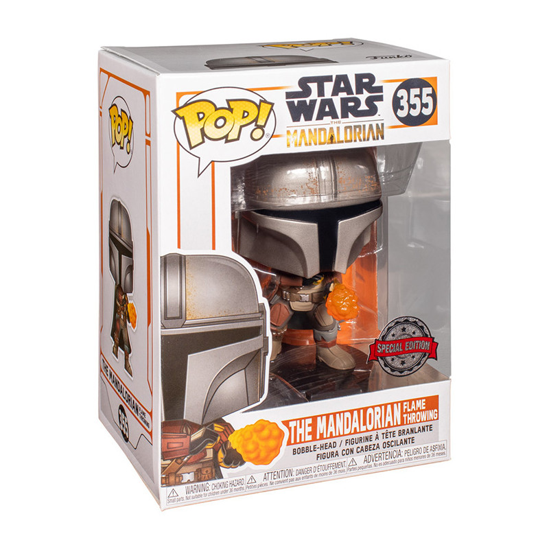 Figurine Pop The Mandalorian Lance-Flammes - Star Wars