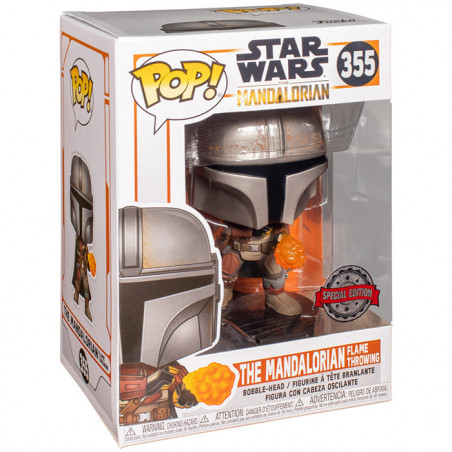 Figurine Pop The Mandalorian Lance-Flammes - Star Wars